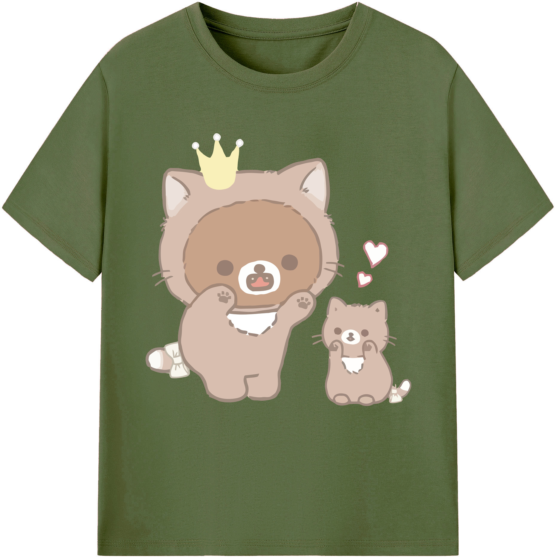 （画像用） リラックマ リラックマ キイロイトリ Rilakkuma Korilakkuma Kiiroitori 綿100％半袖Tシャツ（フロントプリント）